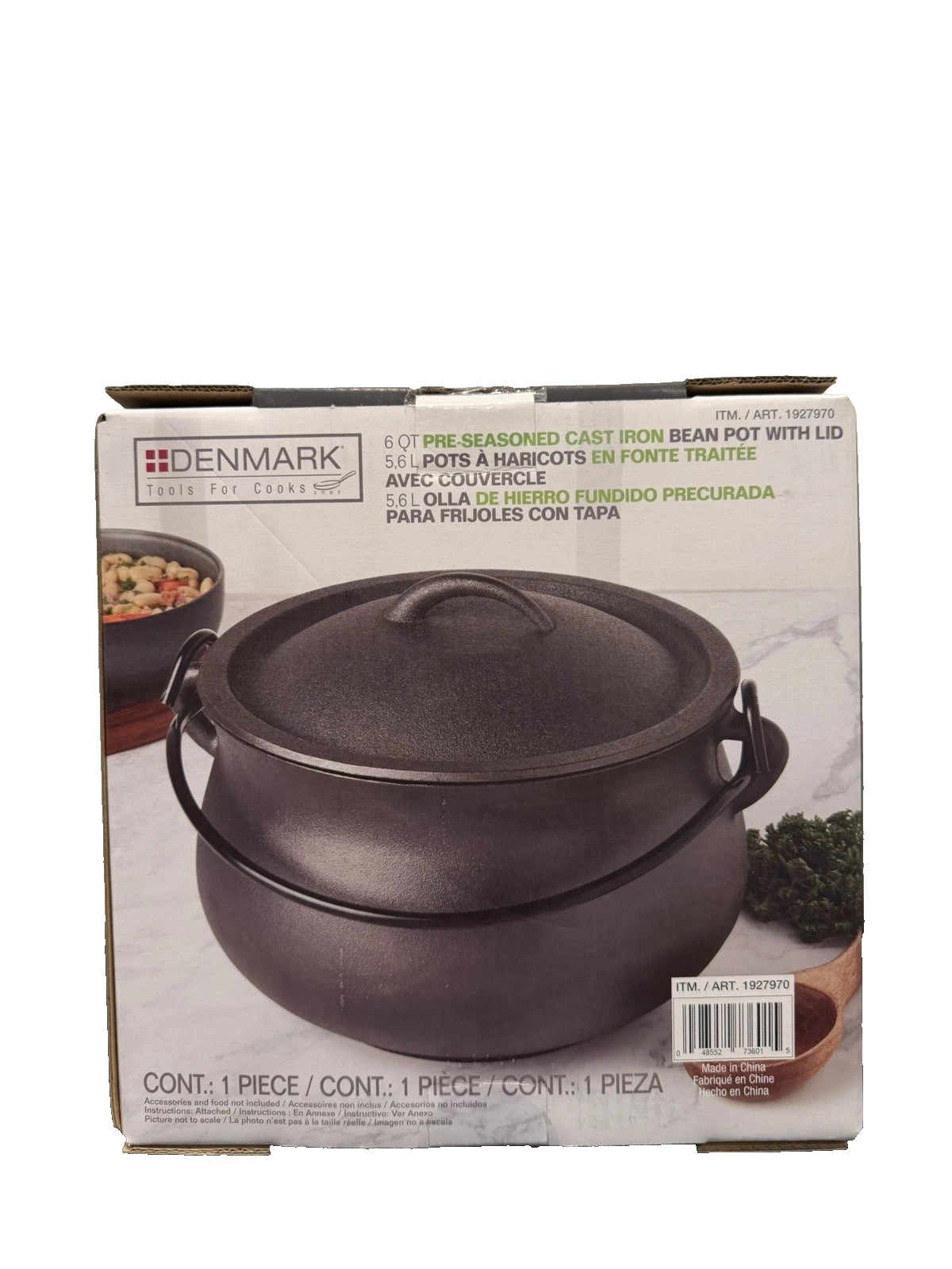 Denmark 6 Qt Cast Iron Cauldron Bean Pot Costco 2026 Halloween Viral NEW