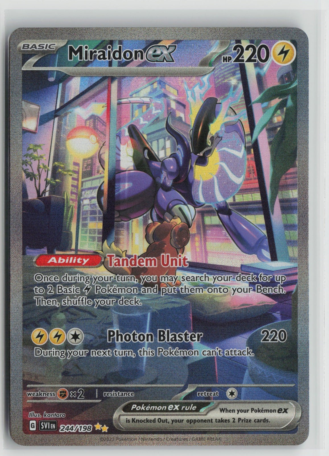 Miraidon ex Special Illustration Rare Holo SVI 244/198 NM