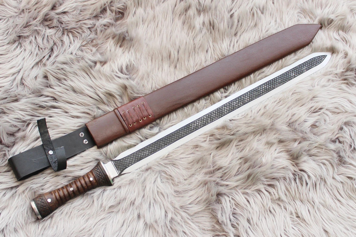 Custom Handmade Viking Sword 25 Inch Sharp Blade Medieval Gladius Sword