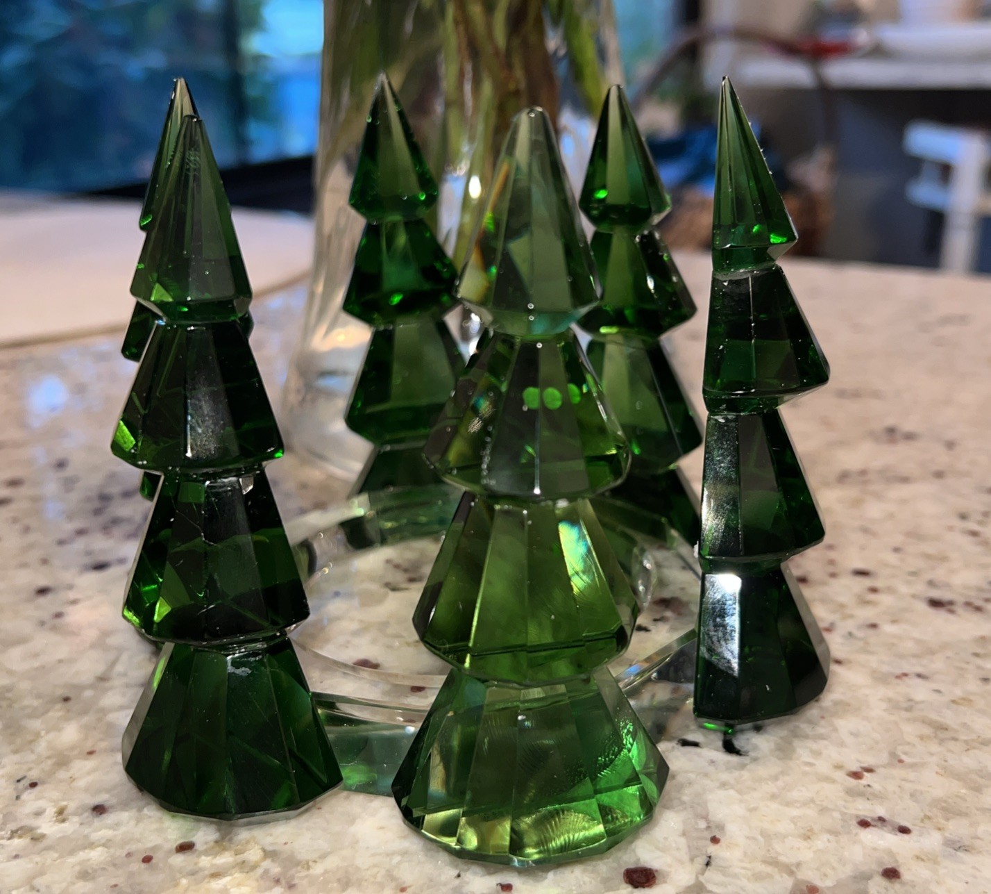 Sorelle Handcrafted Crystal Christmas Tree Candle Holder Vintage Beautiful RARE