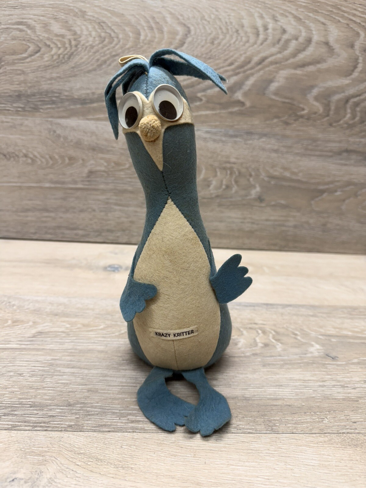 Vintage 1950s Stuart Creations Dodo Bird Krazy Kritter Hard Stuffed Animal Plush