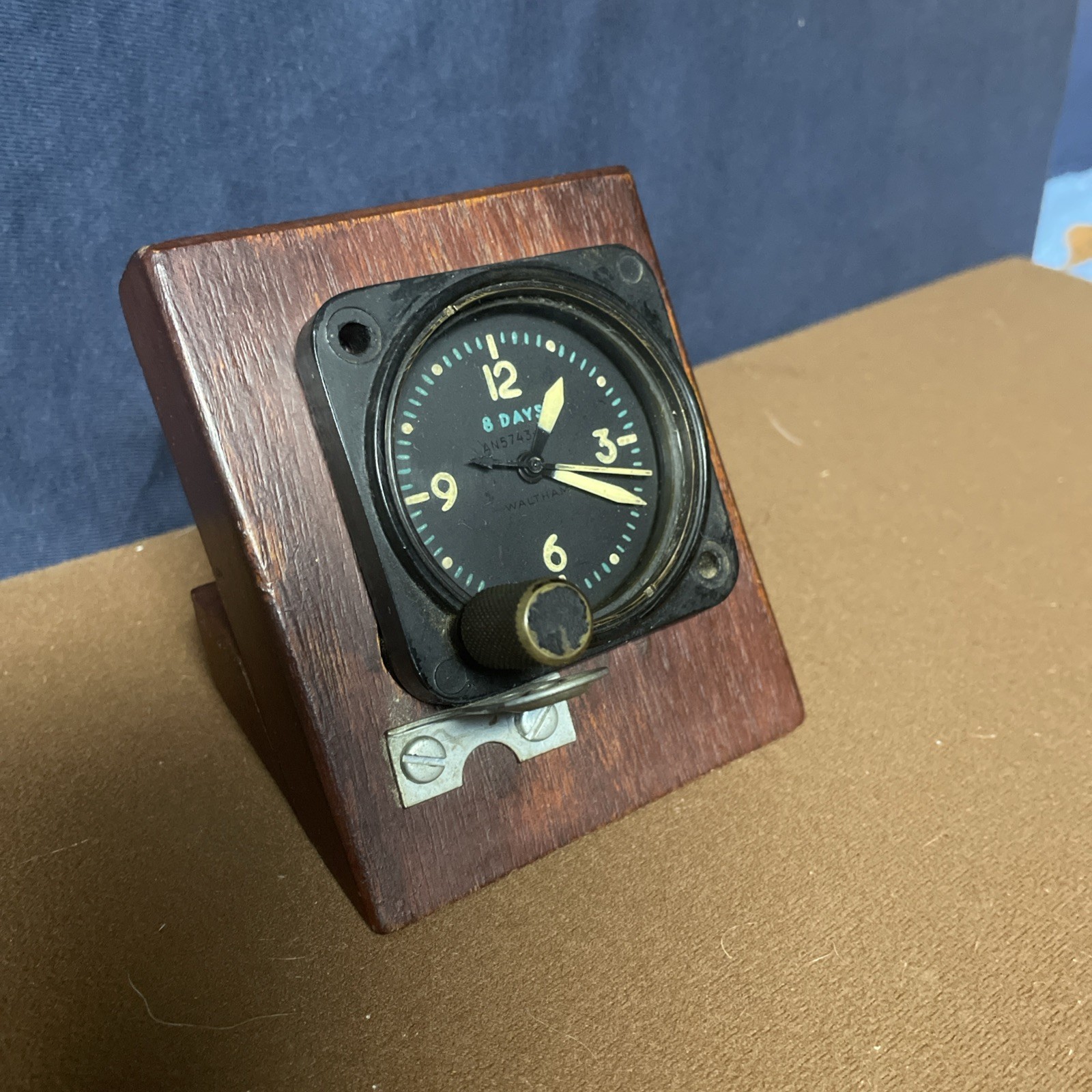 VTG. WWII Longines-Wittnauer US Navy Aircraft 8 Day Clock Swiss Elgin ? READ