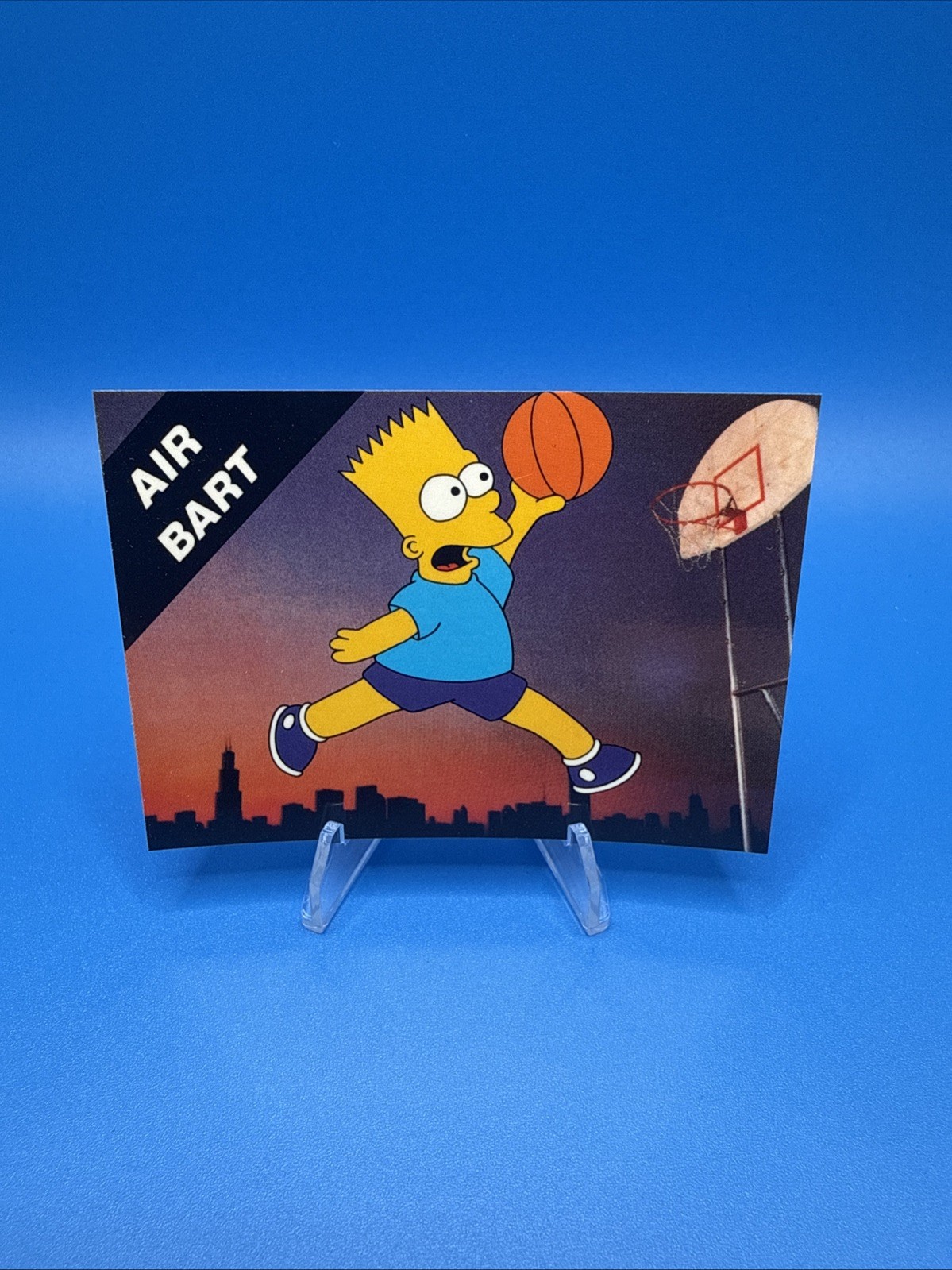 1990 Broder Bart Simpson Air Bart Michael Jordan Promo Card The Simpson