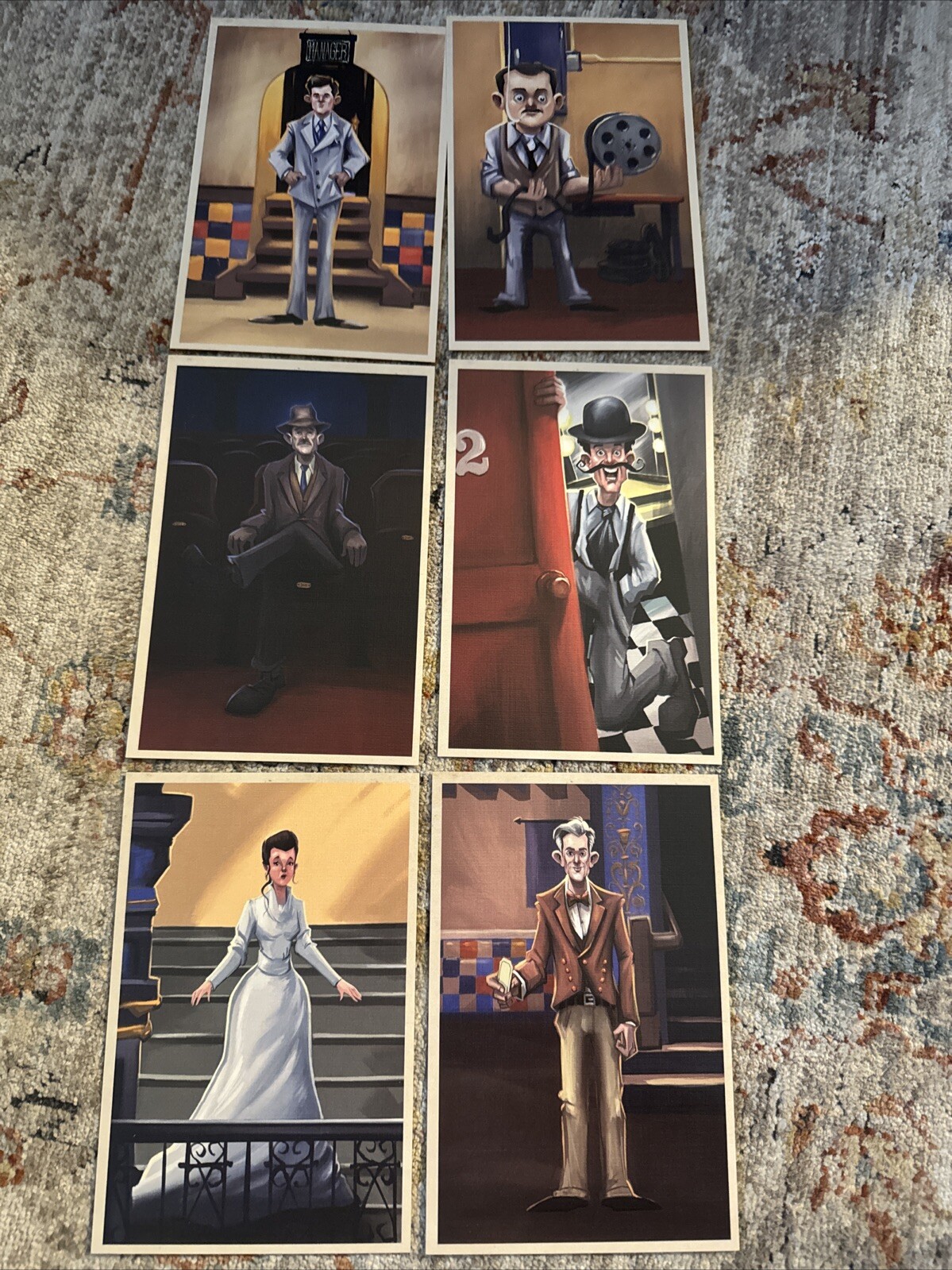 Tampa Theatre Fine Art Post Card  Brand New L@@K 2024 Brand New Set Of 6