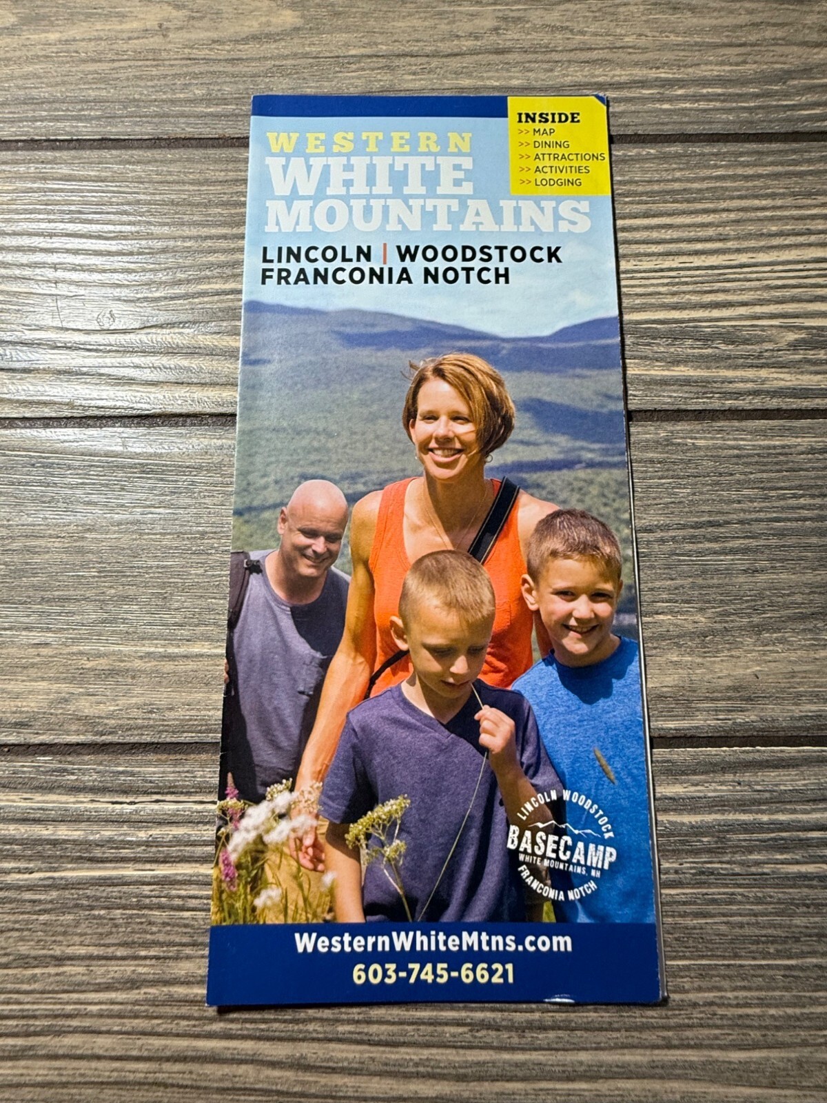 Western White Mountains Travel Brochure Lincoln Woodstock Franconia Notch Inside