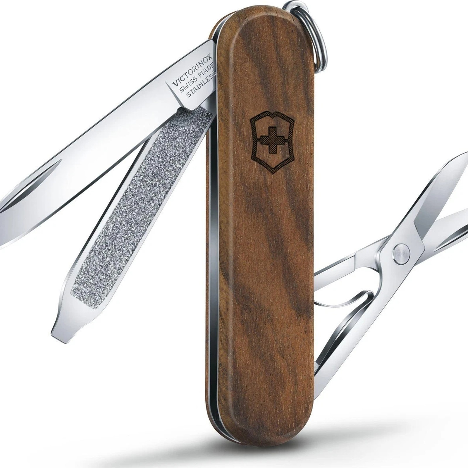 New Victorinox 0.6221.63 Classic SD Wood Brown Swiss Army Pocket Knife