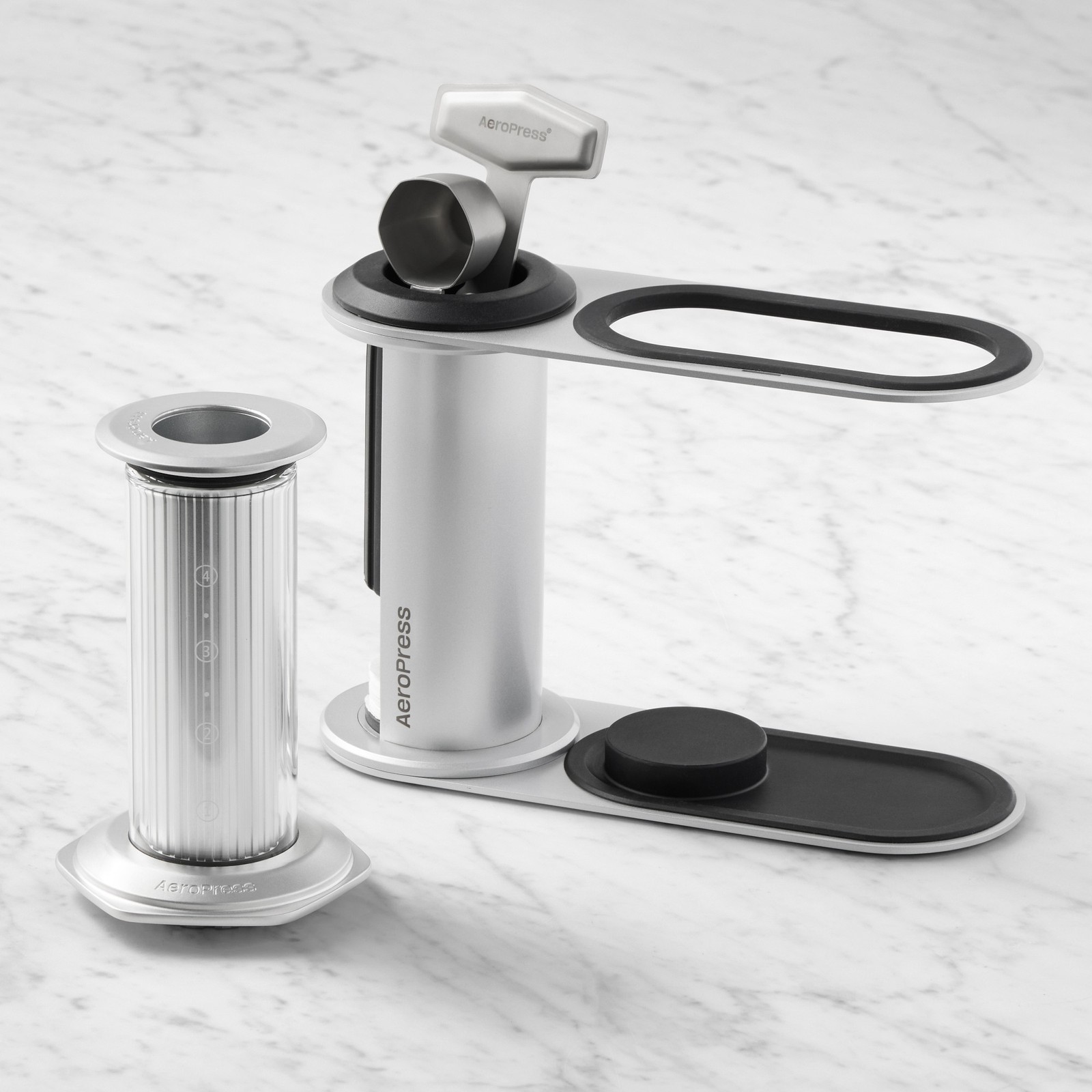 AeroPress Premium Coffee Press & Stainless-Steel Organizer