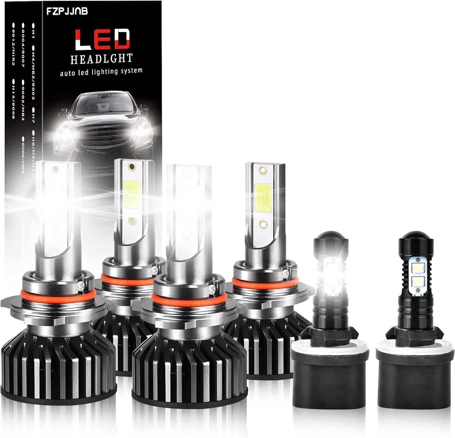 Fit for TAHOE(2000-2006) LED Headlight Bulbs 9005+9006 High/Low Beam + 880 LED