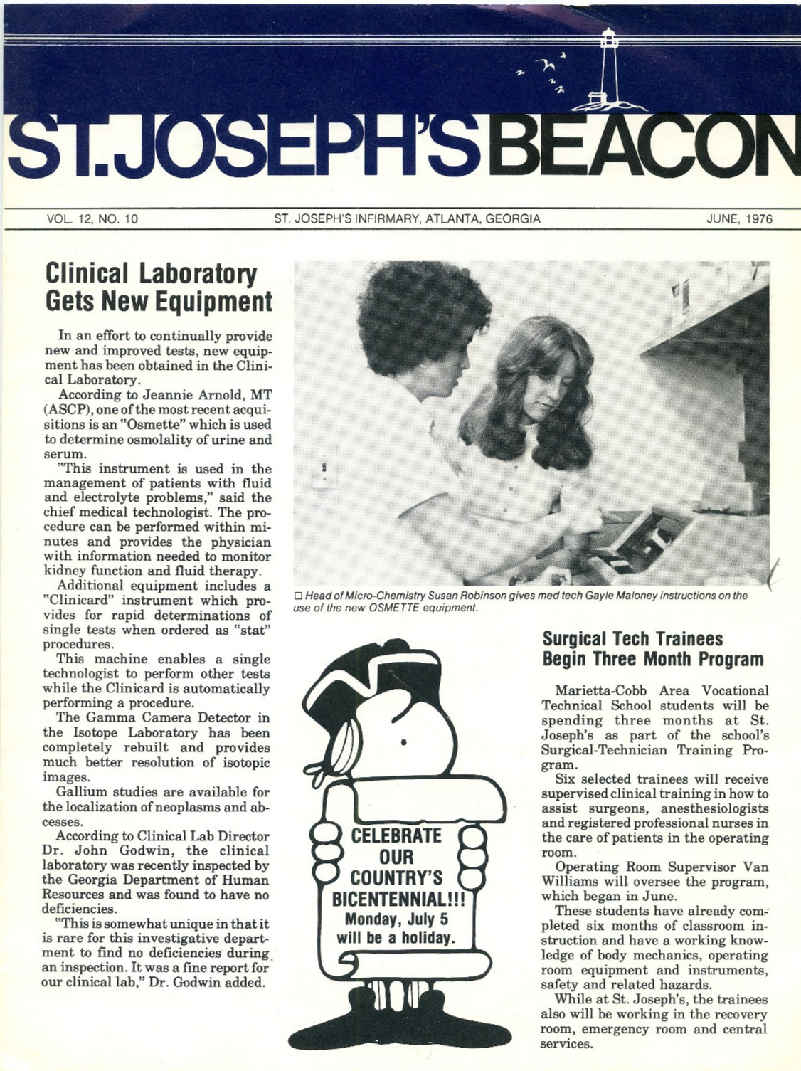 1976 Retro Flyer St. Joseph Beacon Hospital Infirmary Employees Cook Out