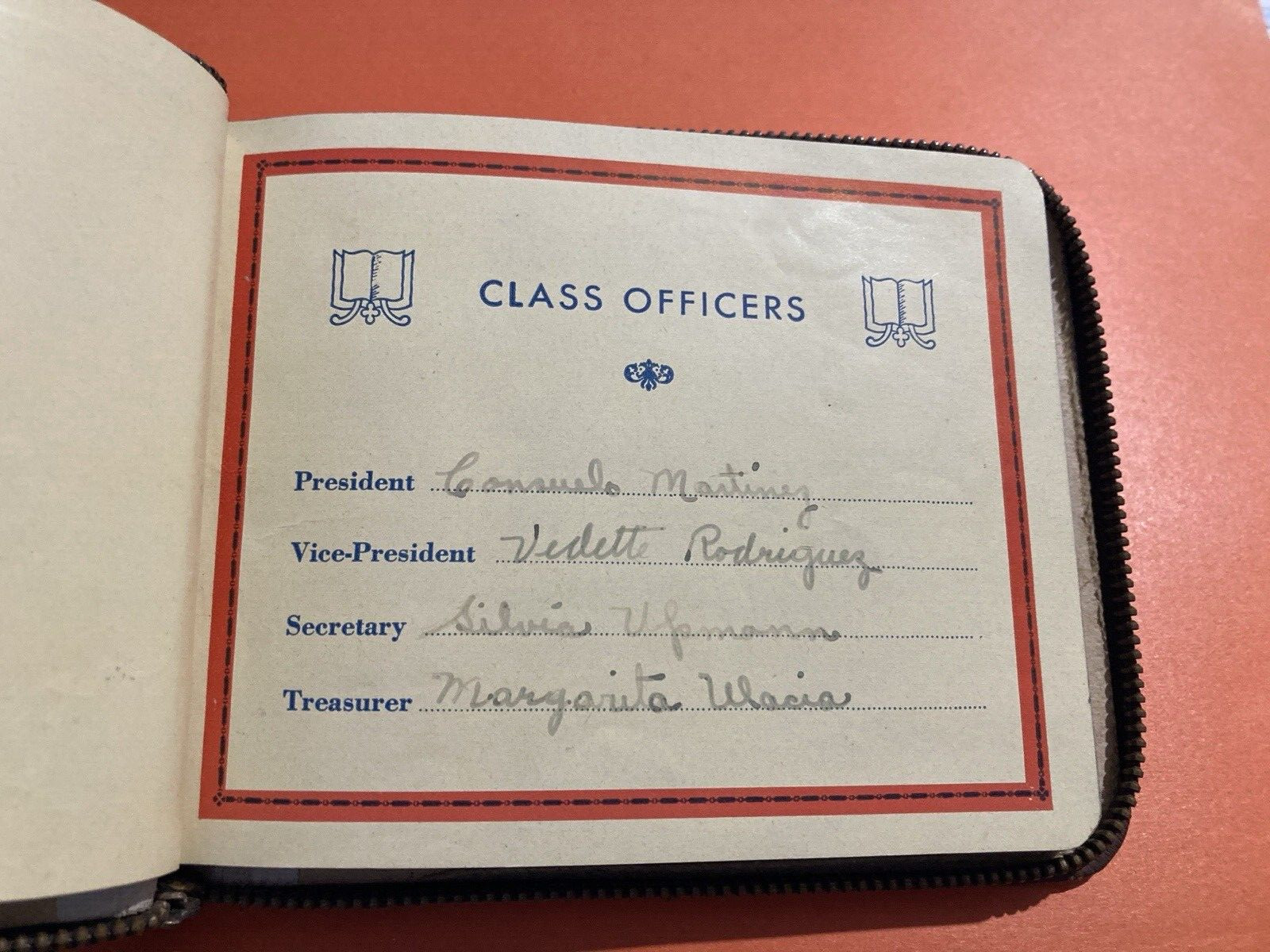 MANUSCRIPT NOTEBOOK RUSTON MILITARY ACADEMY HAVANA 1950-55 STAR RODRIGUEZ
