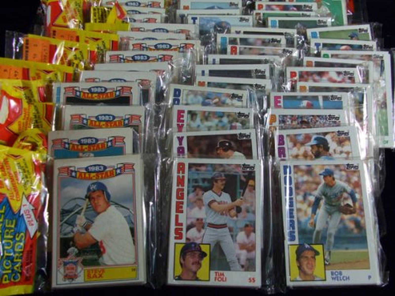 1984 Topps Baseball Cards - RACK Pack (1 Pack of 54 Cards + 1983 All Star Card)