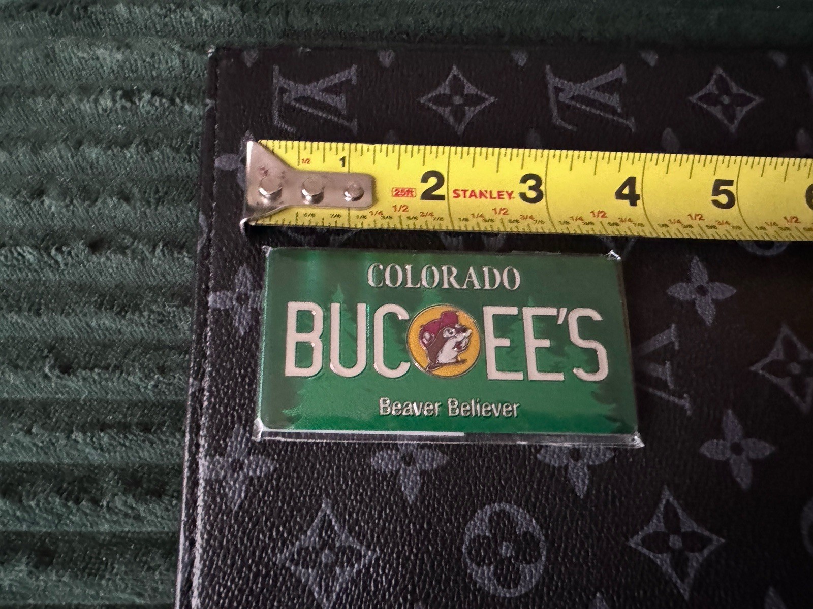 Two-sided Buc-ee's COLORADO Plate Magnet Bucees Logo Smoky Mountains Beautiful
