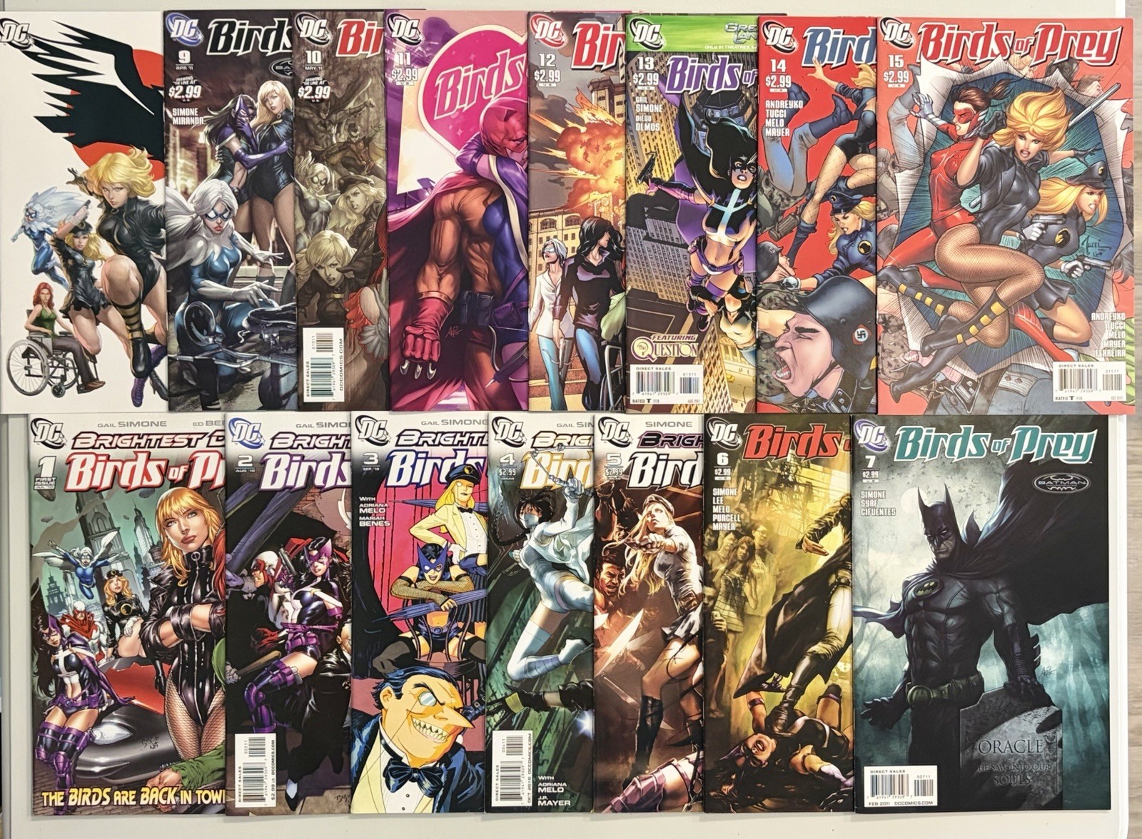 Birds of Prey #1-15 Complete Series Volume 2 (DC Comics 2010) NM