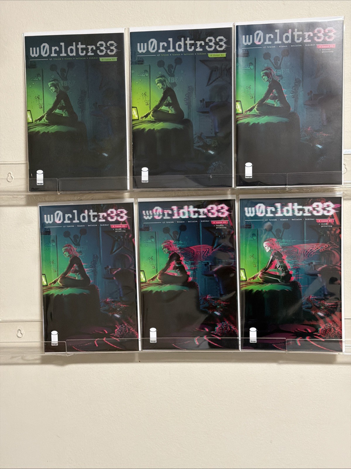W0RLDTR33 #1 BLANCO SET , RECALLED (1ST, 2ND ,3RD, 4TH, 5TH PRINT COMPLETE