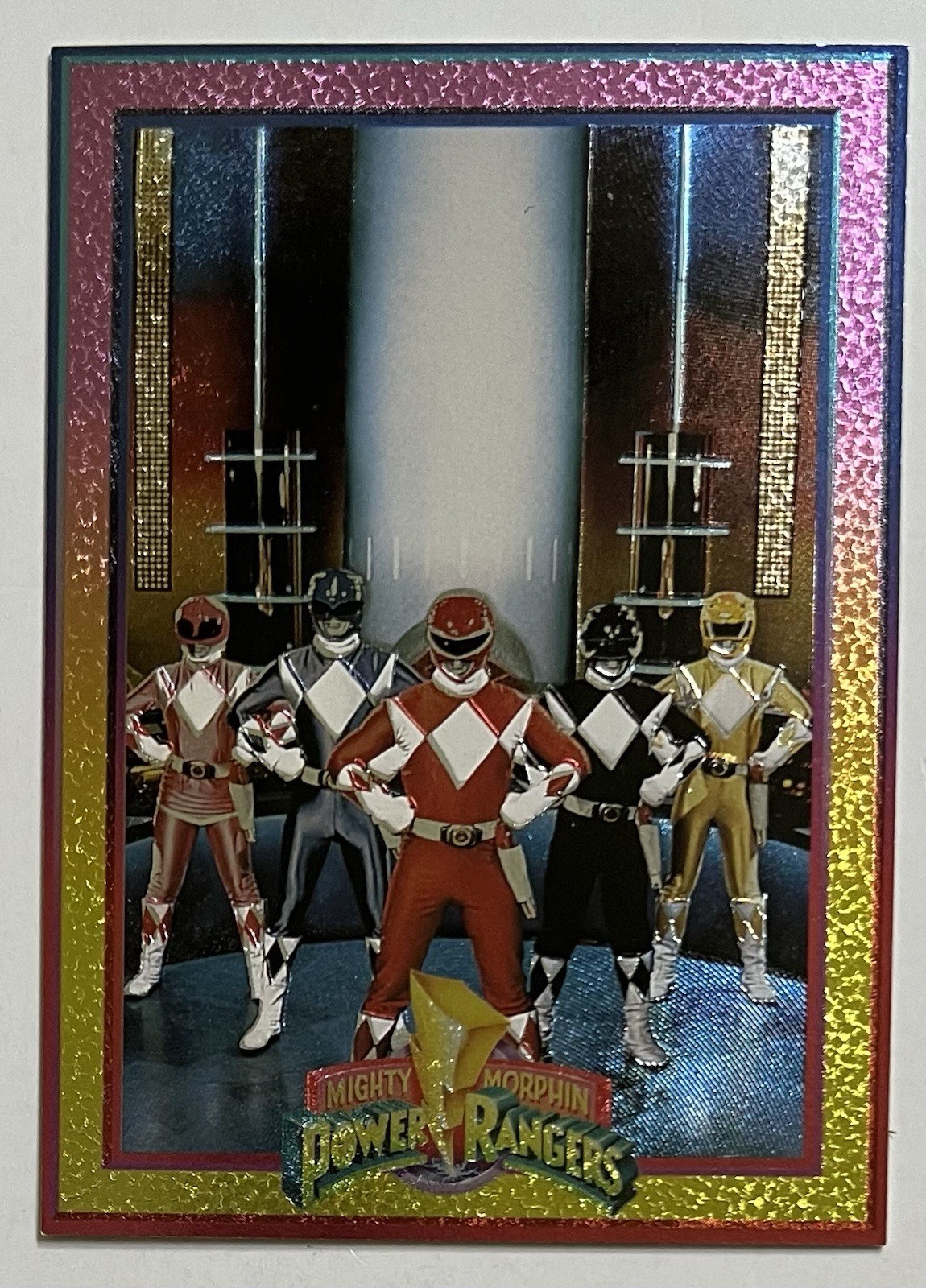 Vintage 1994 Mighty Morphin Power Rangers Parallel Foil  Card #17 Series 1 MINT
