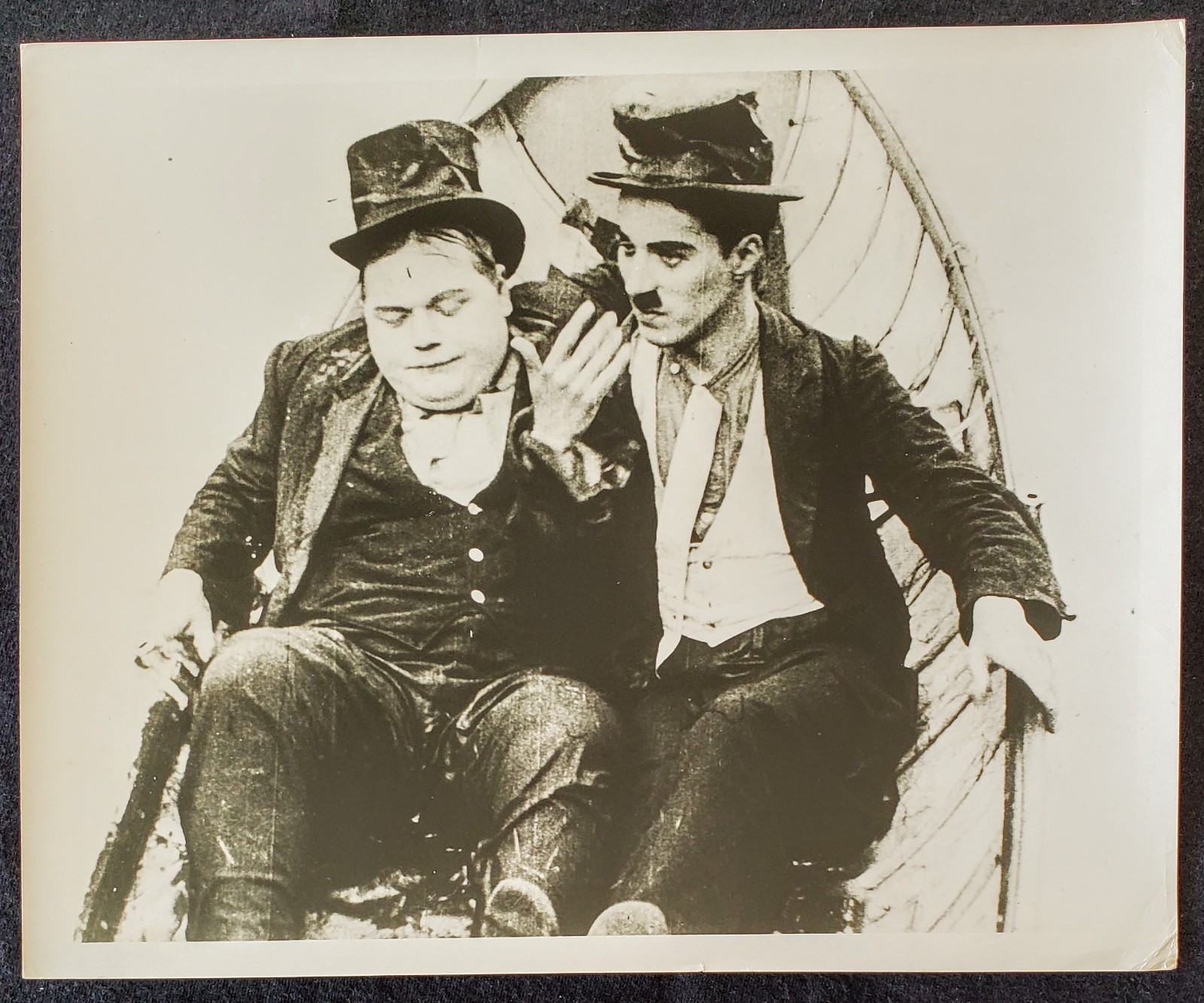 1915 Charlie Chaplin Roscoe Fatty Arbuckle The Rounders 8x10 Photograph