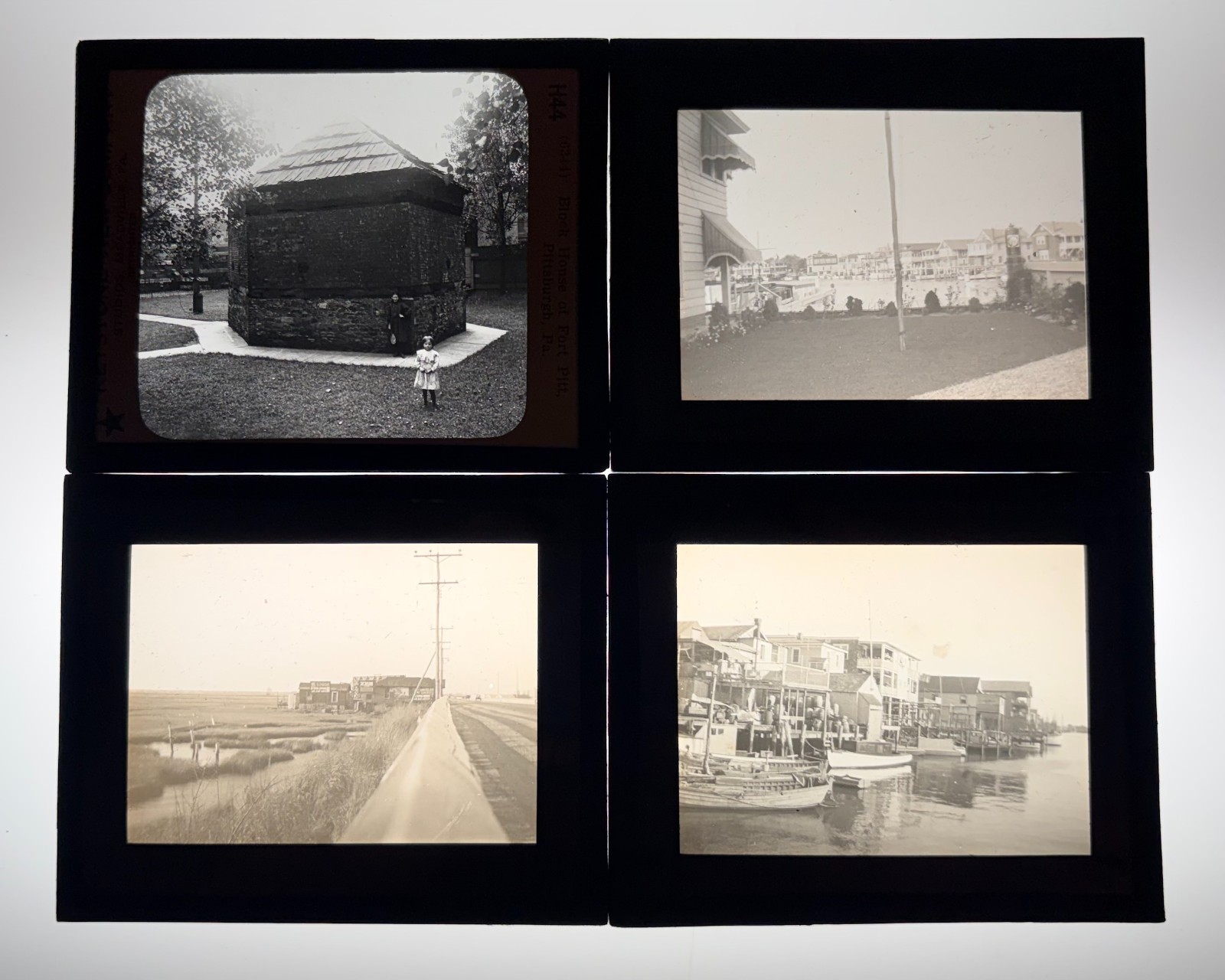 Keystone Lantern Slides Lot Antique Glass Photo 1900s Vintage x6