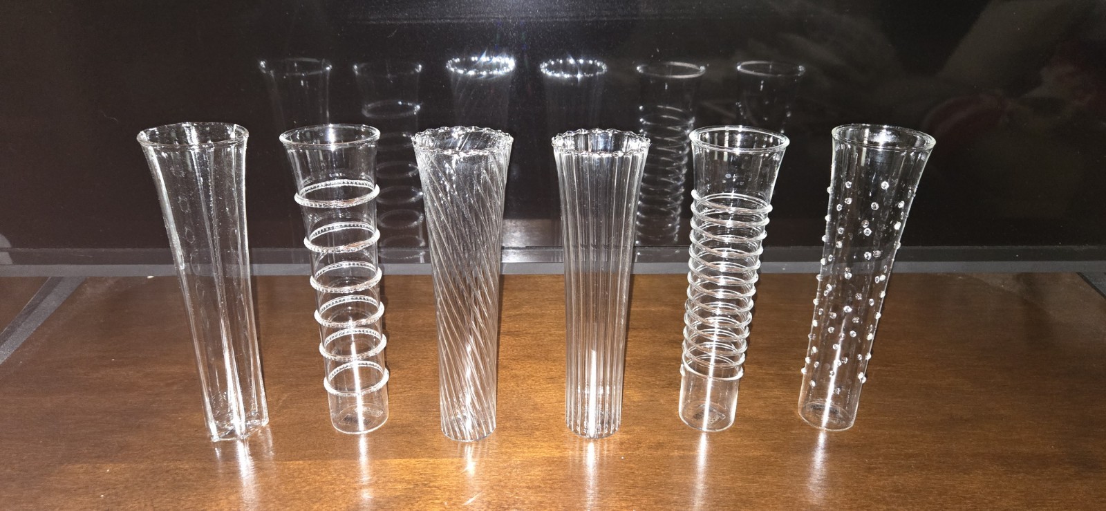 Set of 6 ROOST Dainty Flutes Champagne Glasses ~ Borosilicate Glass 