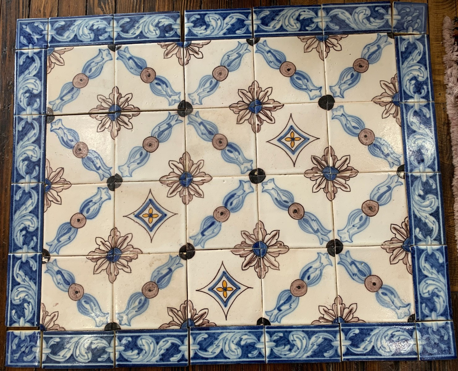 Vintage Sant Anna Tile Lisboa Portugal Backsplash 42 pcs Unused Aprox 35