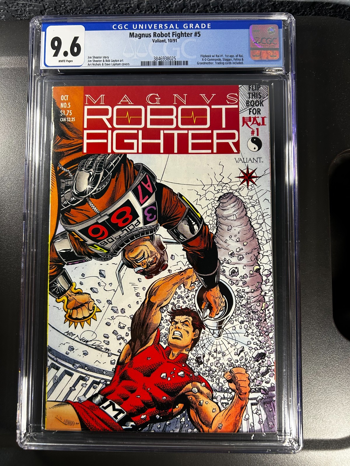 Magnus Robot Fighter #5 CGC 9.6 1st App Rai Valiant 1991 White Pages Key Issue