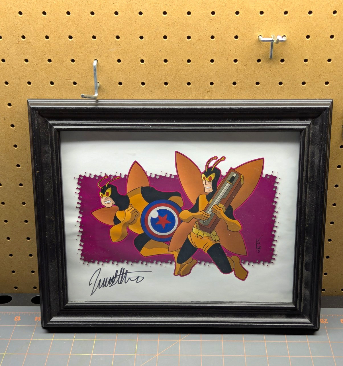 The Monarch Venture Brothers Signed Art Framed