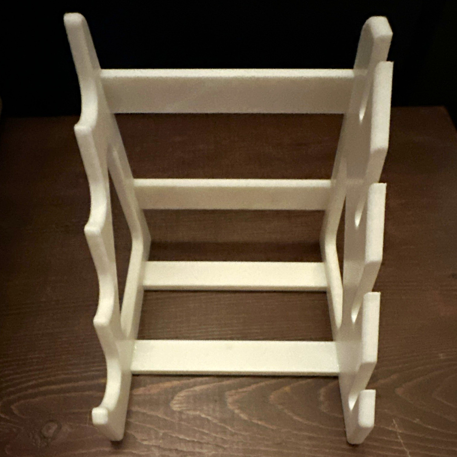 4 Tier White 3D printed Folding Knife/Full Tang Design