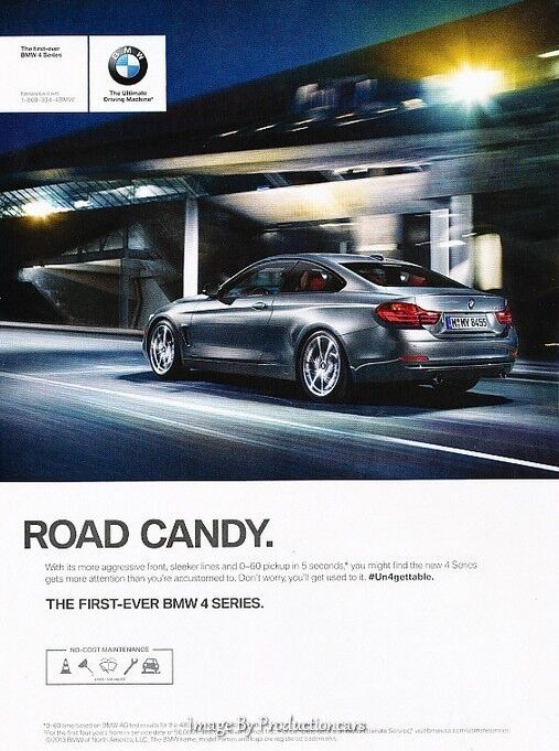 2014 BMW 435i Coupe - Road Candy - Original Advertisement Print Art Car Ad J625