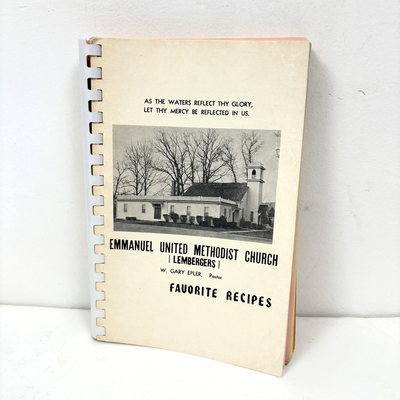 Vintage Emmanuel United Methodist Church (Lembergers) Favorite Recipes Cookbook