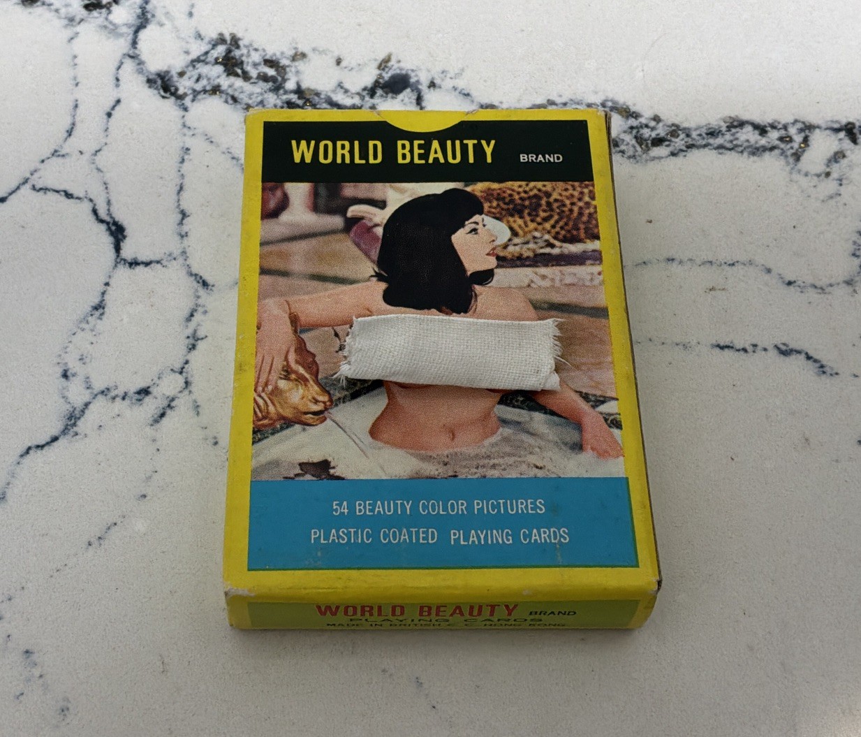 Vintage 70\'s WORLD BEAUTY Semi Nude Females Models PLAYING CARDS - COMPLETE MINT