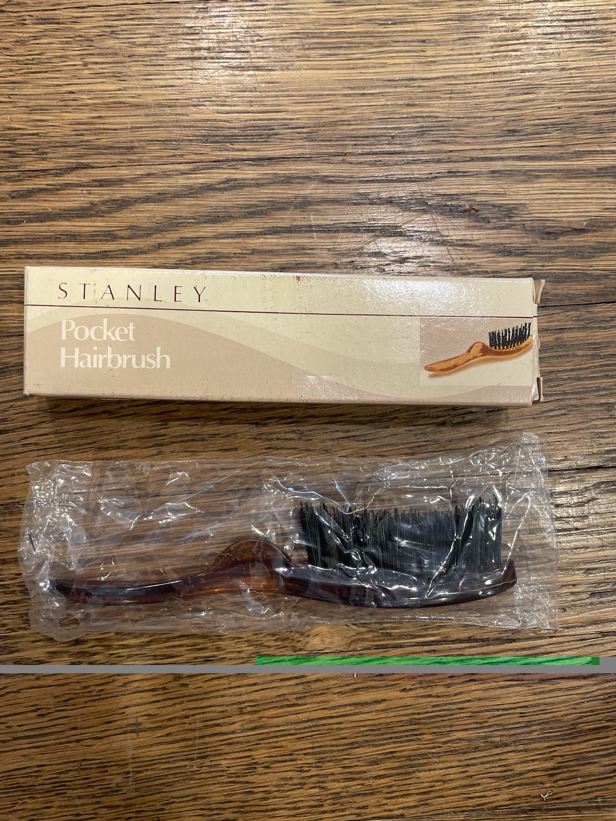 Vintage Stanley Nylon Bristle Pocket Hairbrush Amber
