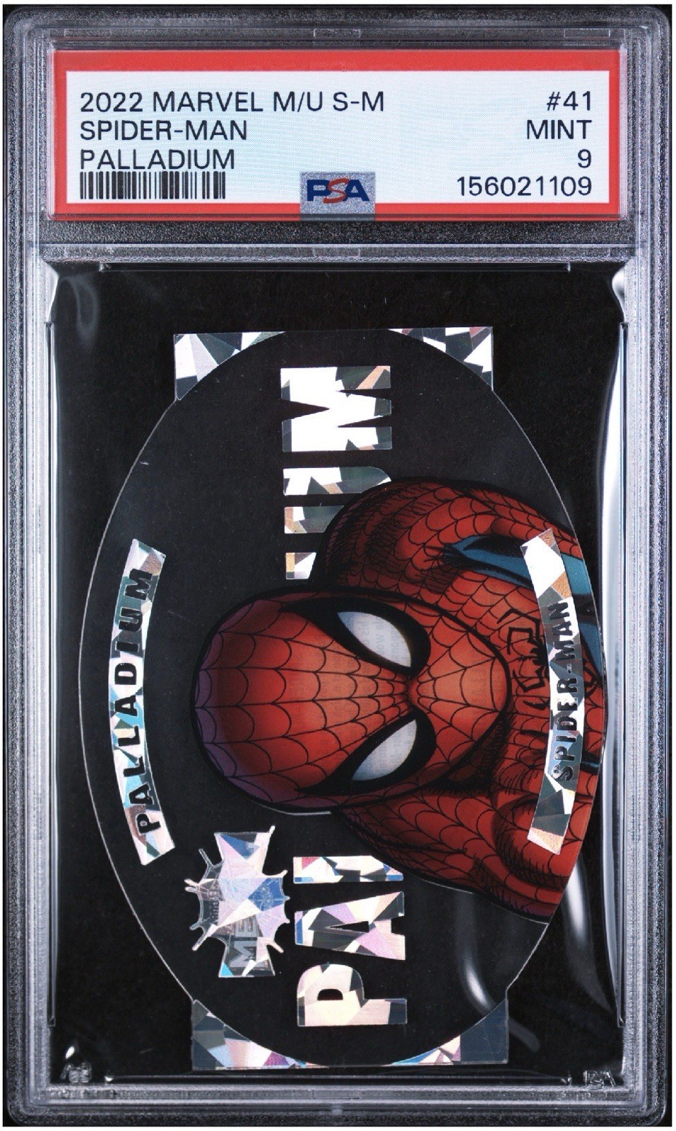 2022 Upper Deck Skybox Marvel Metal Universe Spider-Man PALLADIUM #41 PSA 9