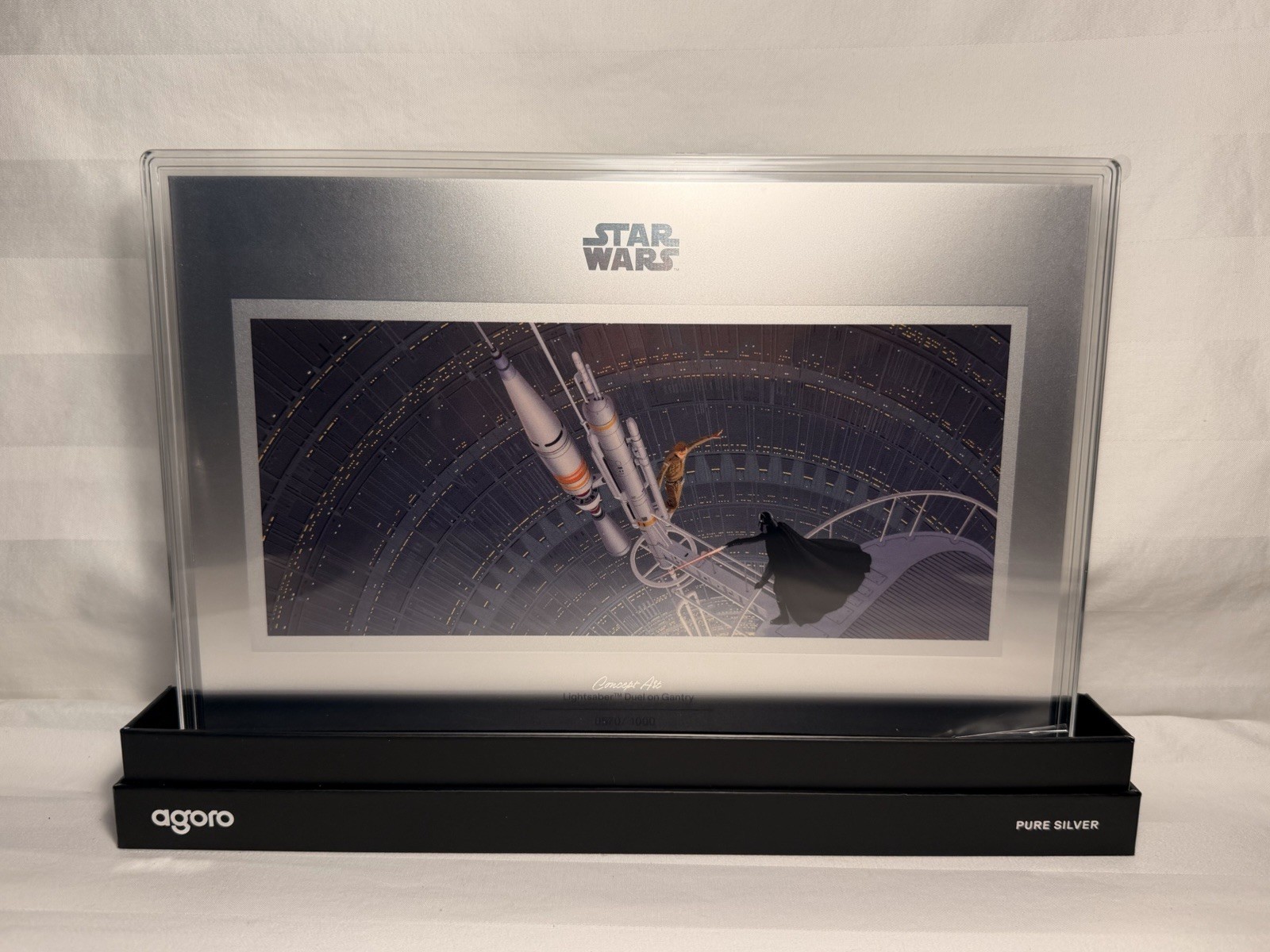 Agora Star Wars Light saber Duel on Gantry 1 oz Silver 2026 coin limited edition