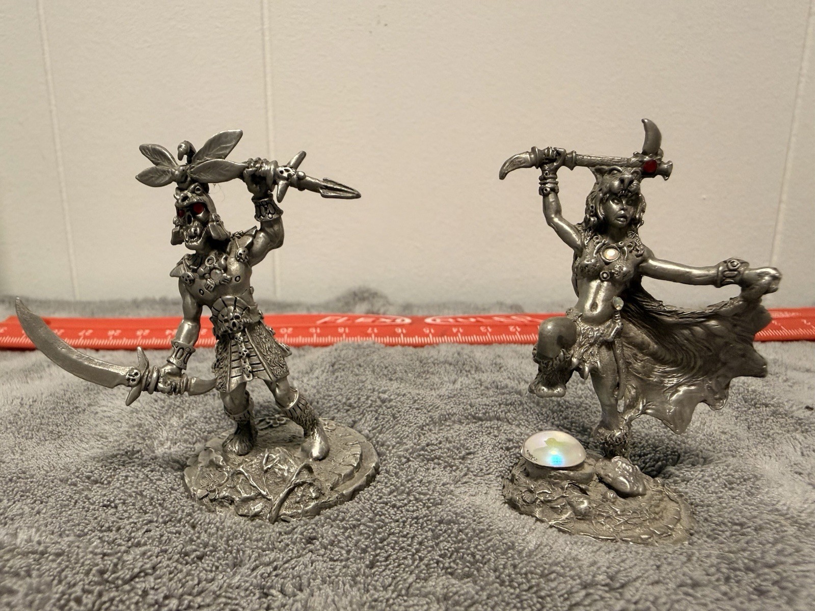 Vintage Rawcliffe Pewter Fantasy Fig. 1988 Stephen Tofano Lot Of 2 RF 1107,1111