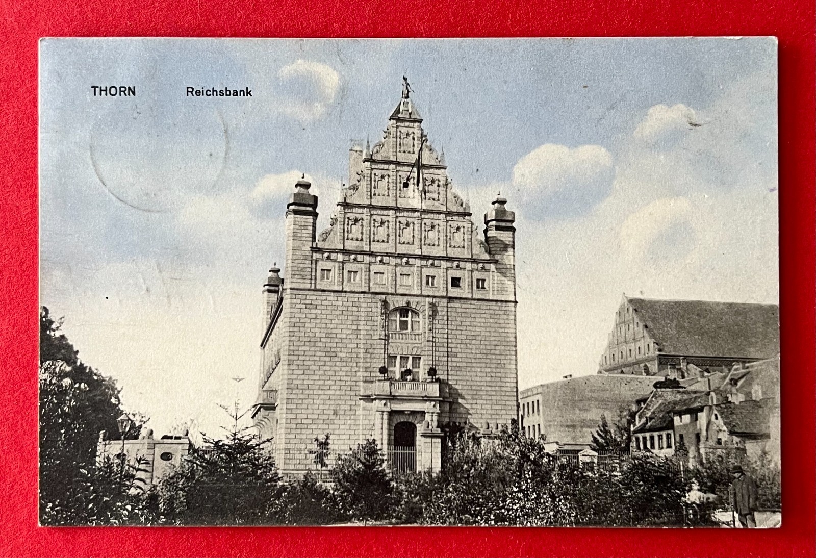 Postcard Thorn in Pomerania 1913 Reichsbank (160893