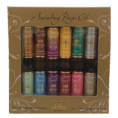ABBA JERUSALEM 12-OIL 1/4oz VARIETY PACK ANOINTING OILS
