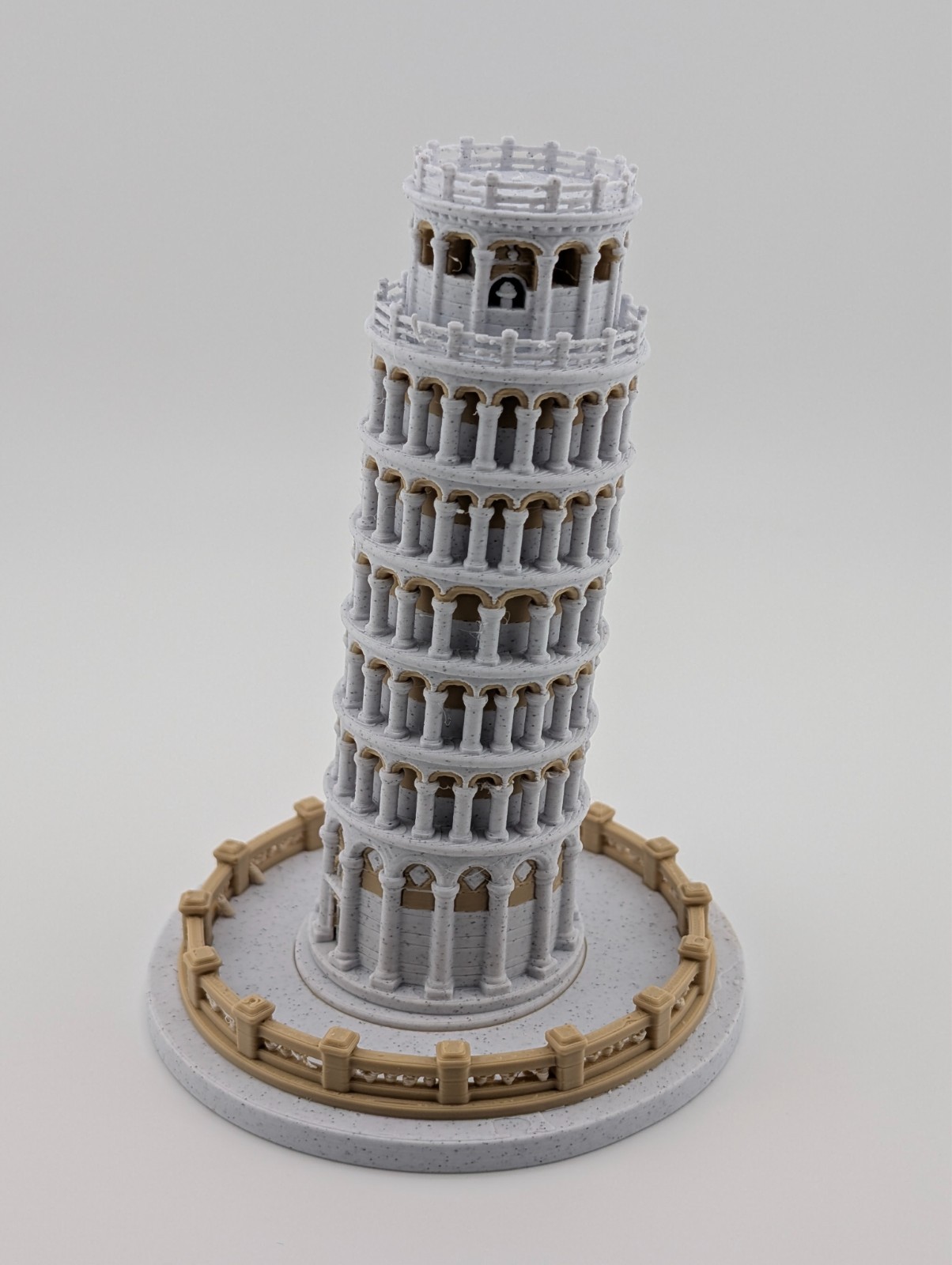 3D Printed Leaning Tower of Pisa Model Italy Landmark Desk Decor Gift 5.2\