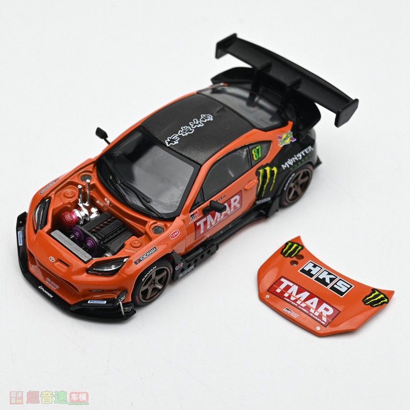 1:64 GR86 Style Rocket Bunny Alloy Model - Pandem Wide Body Diecast