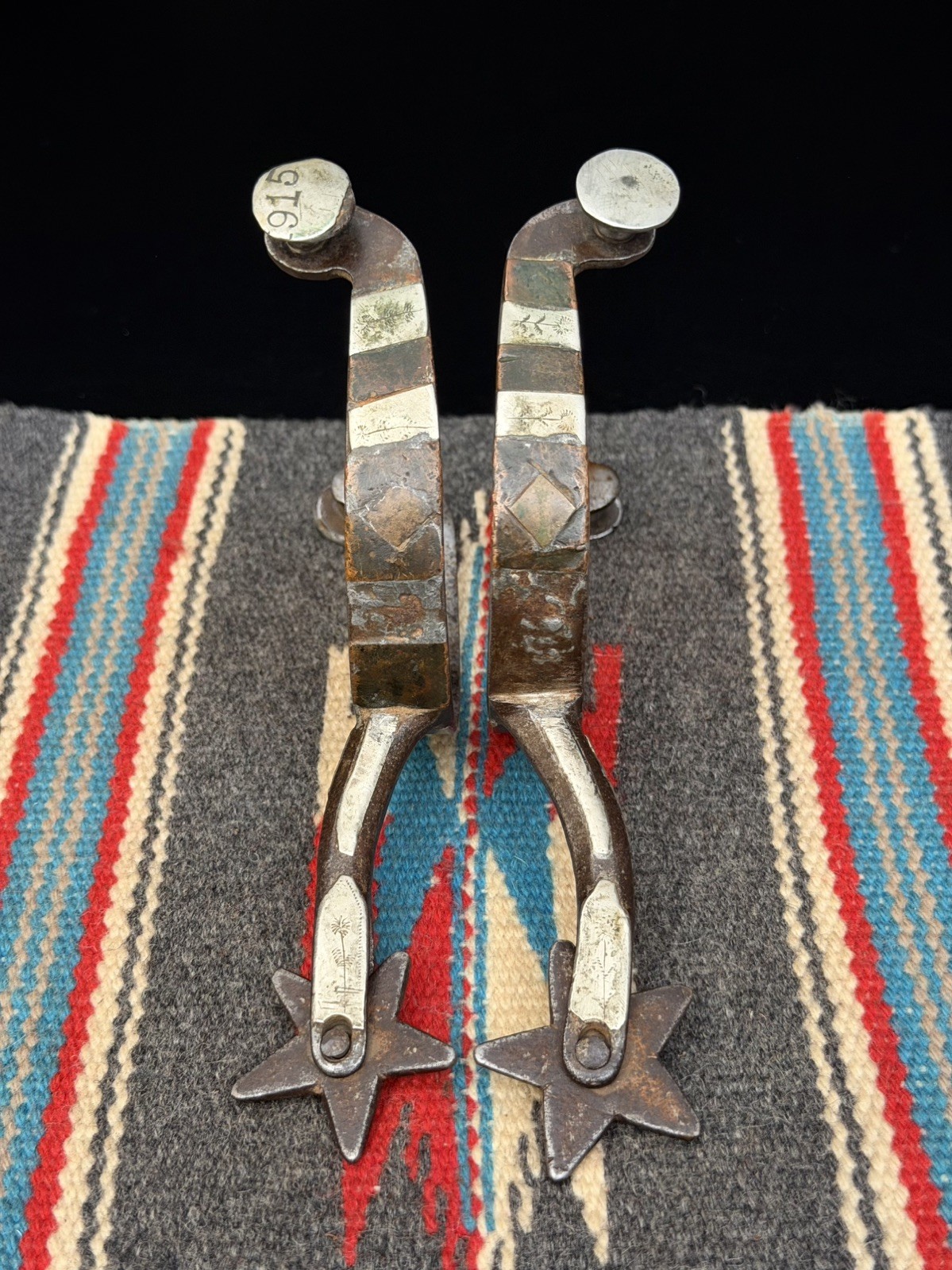 VINTAGE Unmarked Dbl Mnt (Jesse Hodge) Influenced Texas Spurs 1915