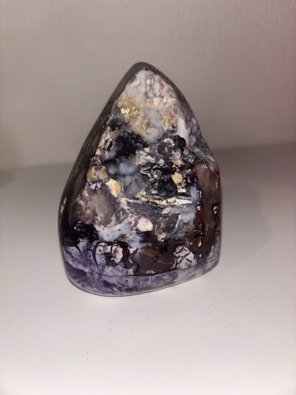 Tiffany Stone Free Form Purple Blue Druzy Mosaic Crystal Mineral Specimen Utah