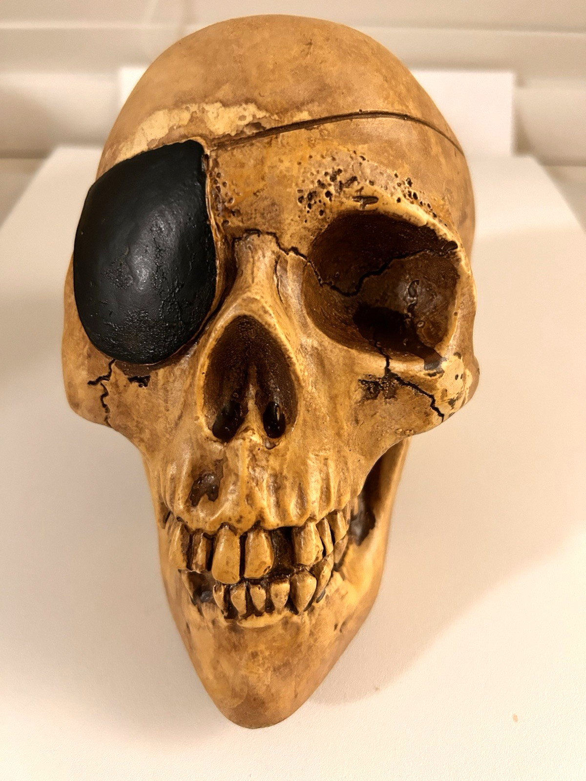 VINTAGE RANDOTTI ORIGINAL LARGE PIRATE SKULL STILL GLOWS IN THE DARK MARKED -844