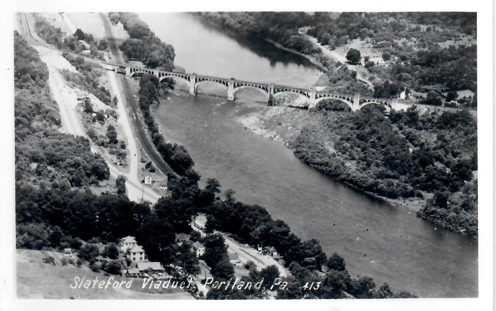 RPPC Slateford Viaduct DL&W RR Delaware River Portland PA