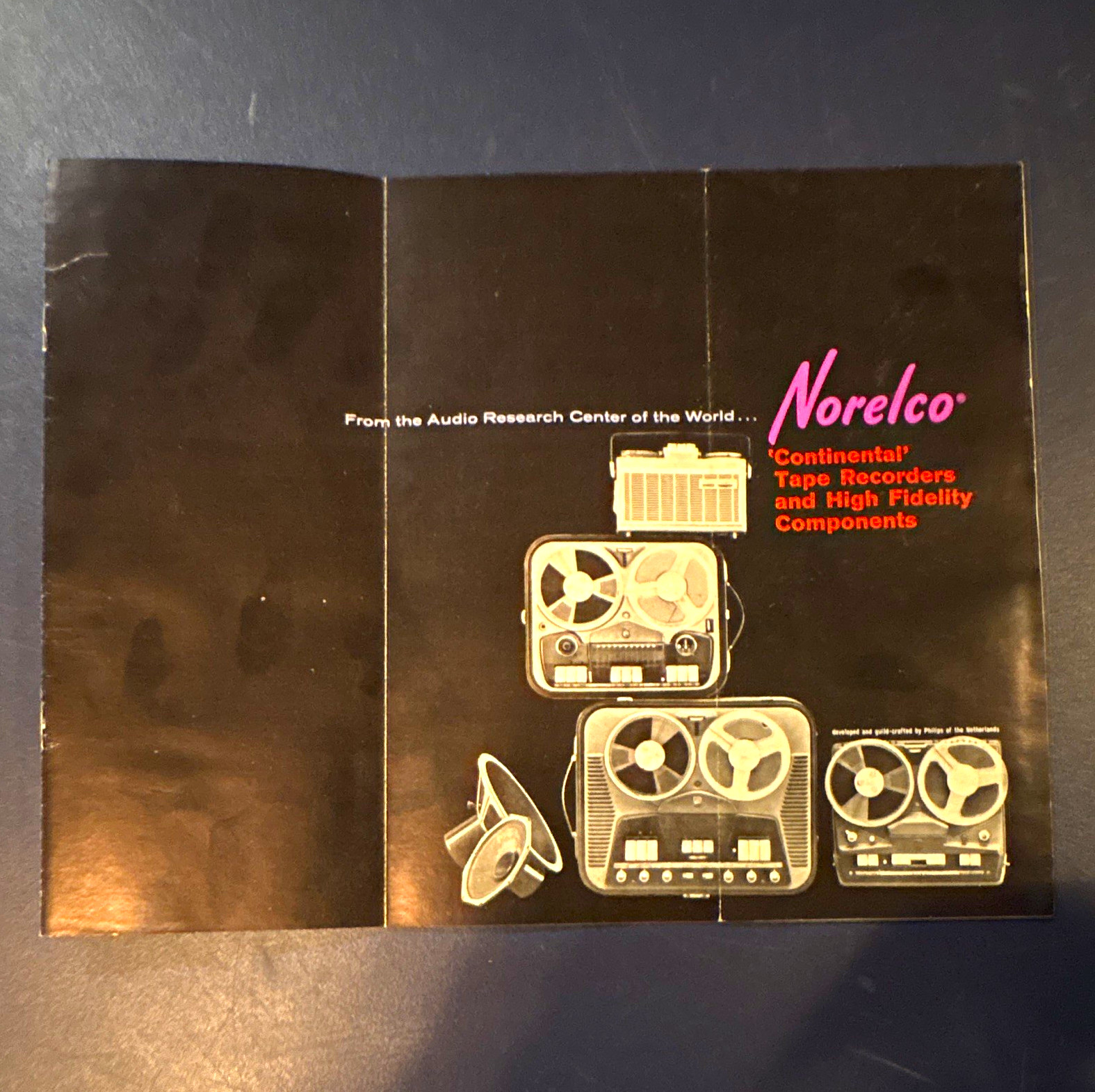 Vintage 1961 Norelco Continental Reel to Reel Tape Recorder Sales Brochure