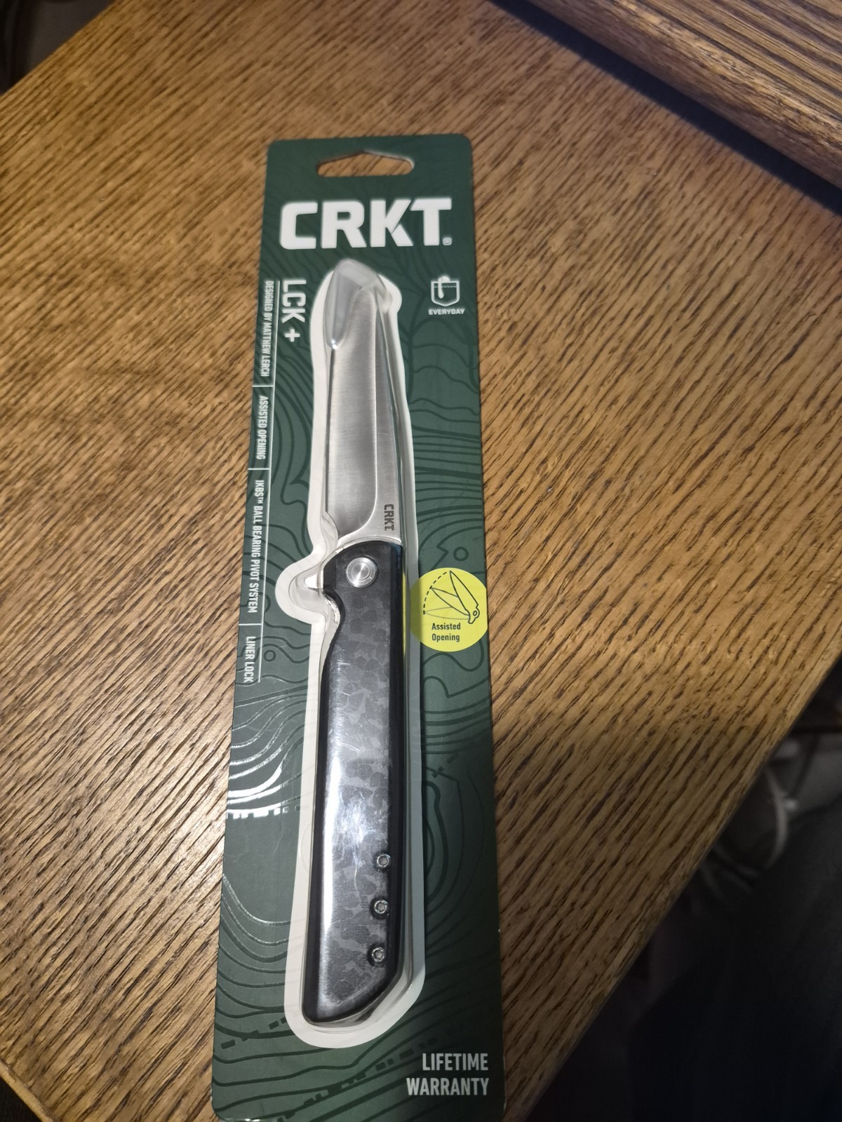 CRKT LCK+ Tanto 3802WMC Assisted Opening Folding Knife Matthew Lerch NEW