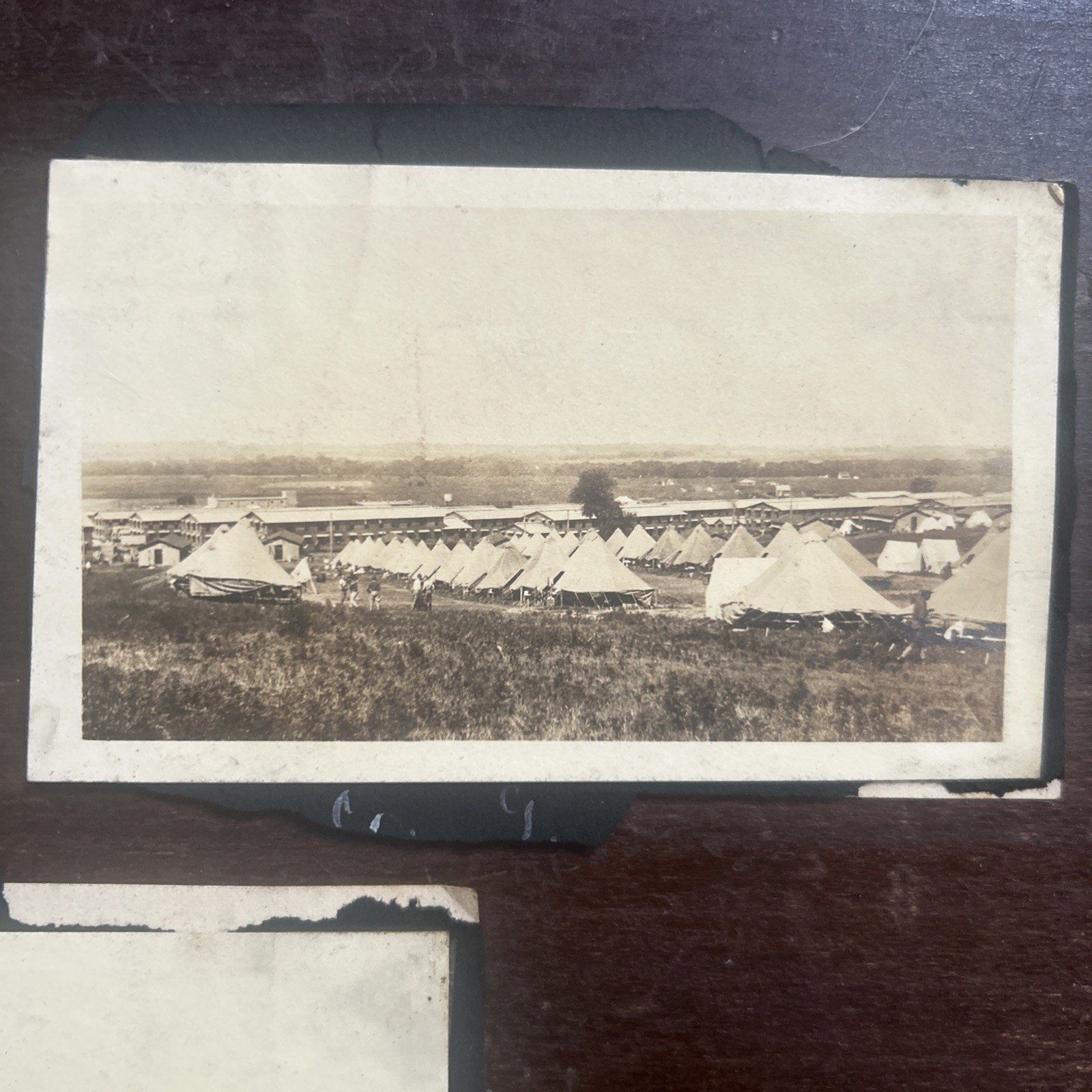 Lot of 6 Photos Camp Dodge Iowa Soldiers Military Encampment Early 1900s