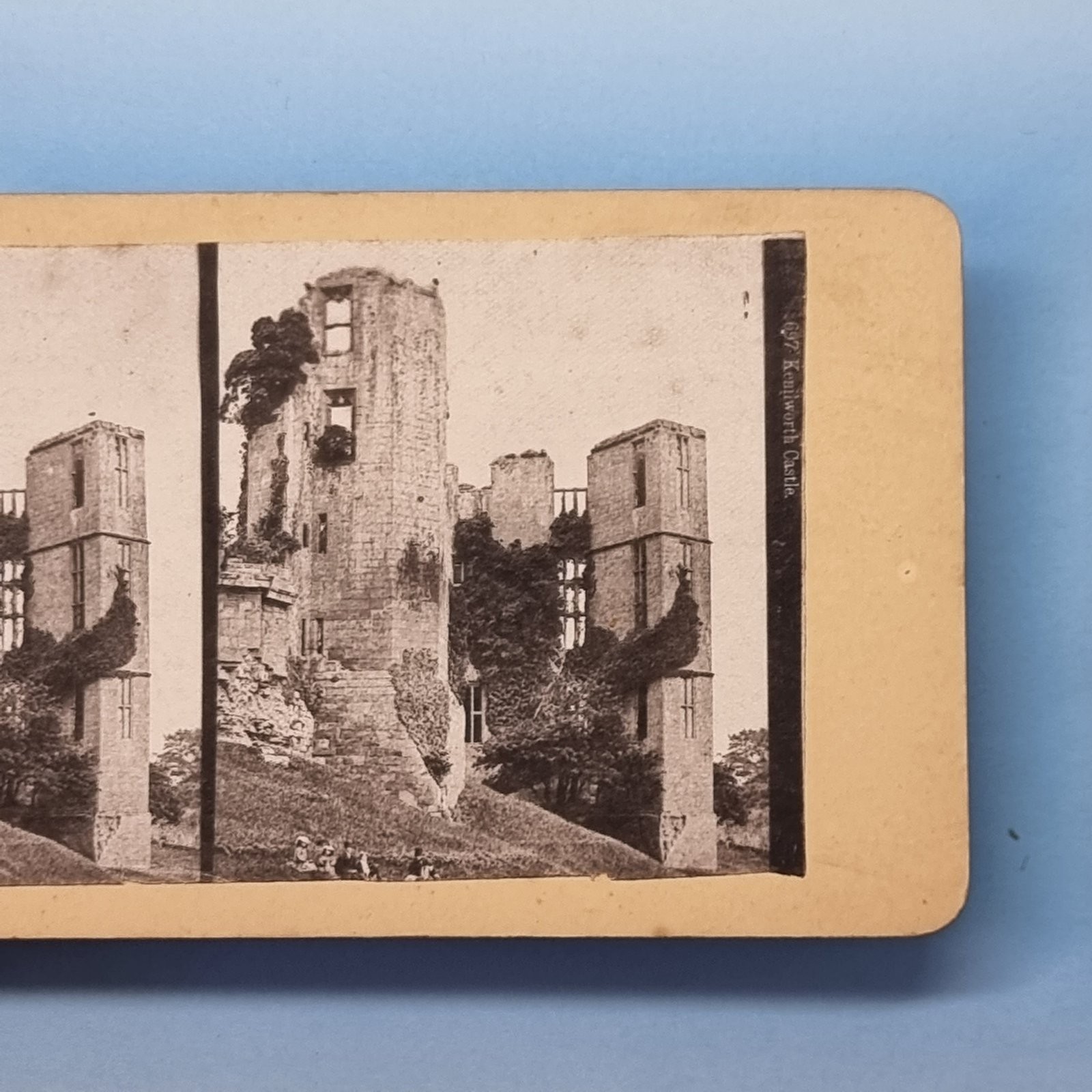 Kenilworth Stereoview 3D C1895 Warwickshire The Medieval Castle Ruins