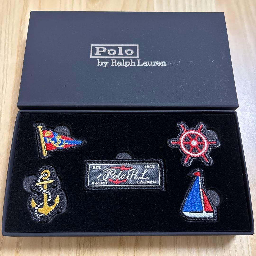 Polo by Ralph Lauren Marine Embroidered Patch Set of 5