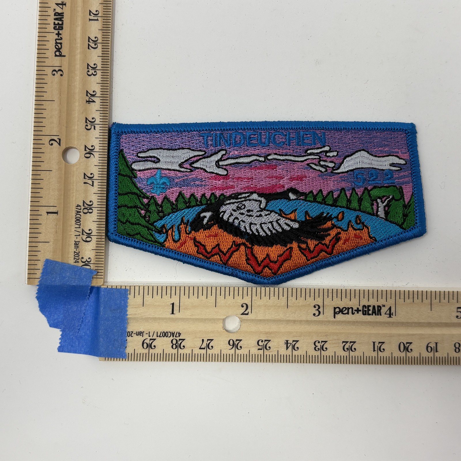 Tindeuchen BSA Lodge 522 Boy Scouts of America Flap Patch Vintage Collectible