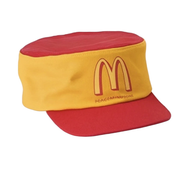 G-DRAGON Peaceminusone x McDonald's Vintage Cap Shoulder Bag Pin Card Authentic