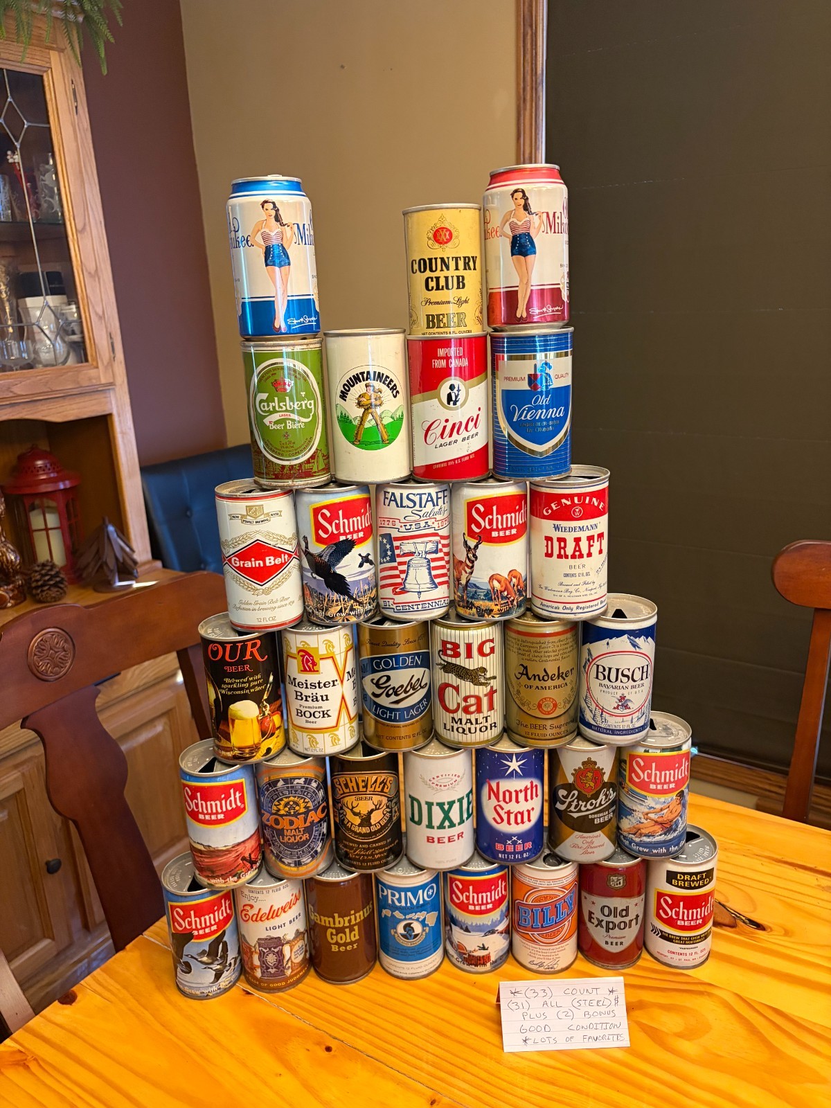 $$Vintage (33 count) (31 ALL STEEL)plus 2 bonus rare collectables 