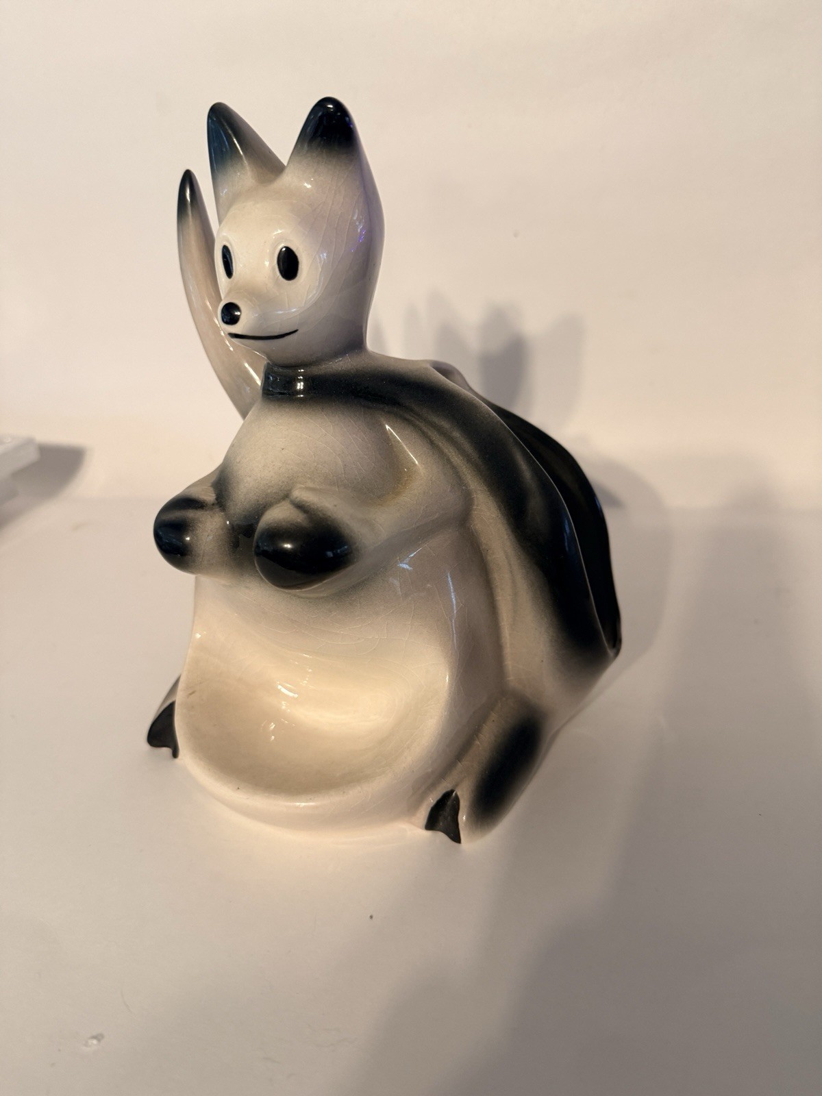 Vintage 1956 Fine Enterprises Kangaroo Joey Ceramic Dresser Caddy USA